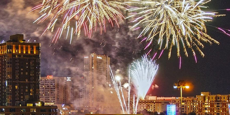 fireworks in Atlanta